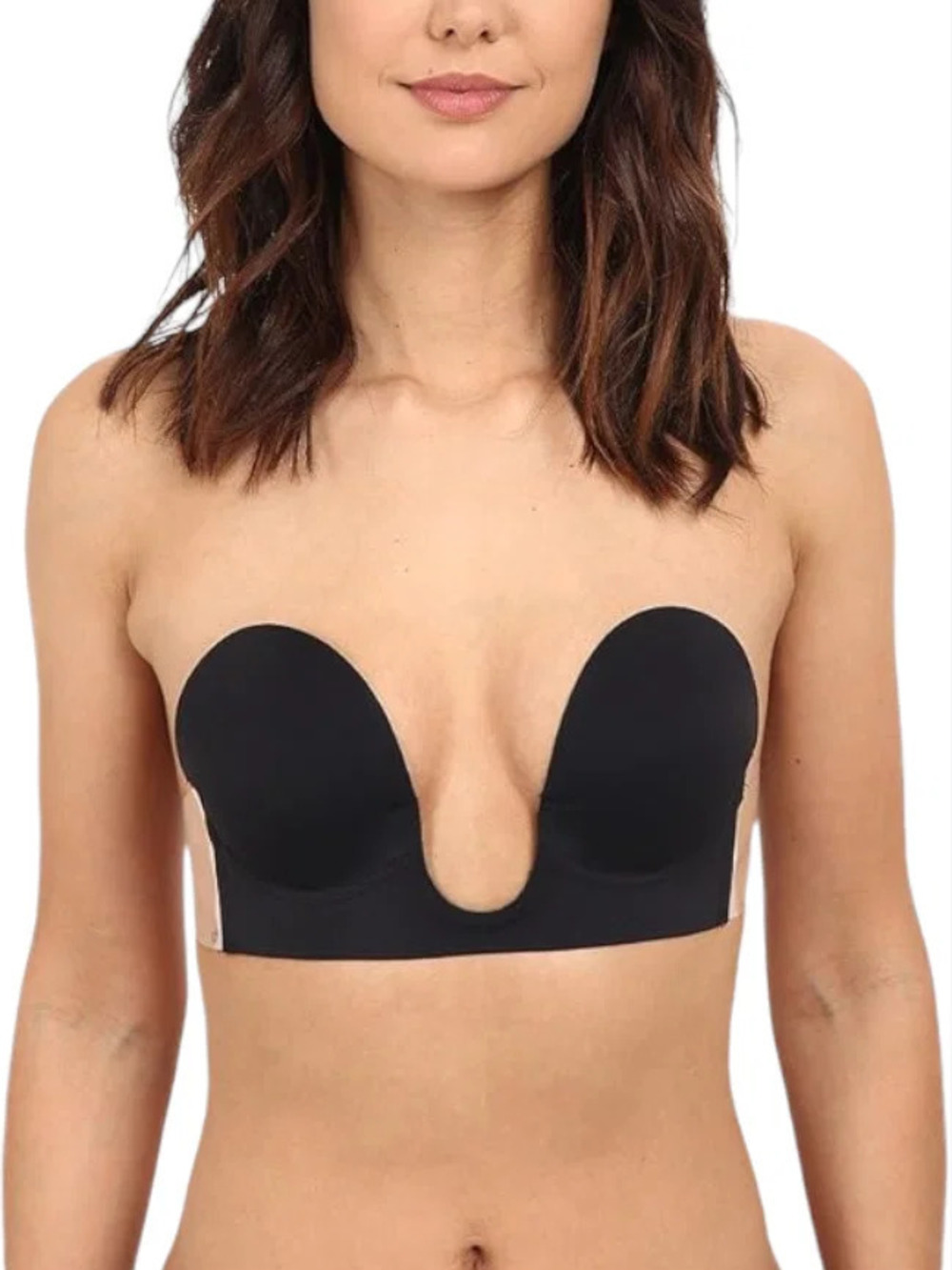 Fashion Forms Women's U Plunge Backless Strapless Bra Black -
